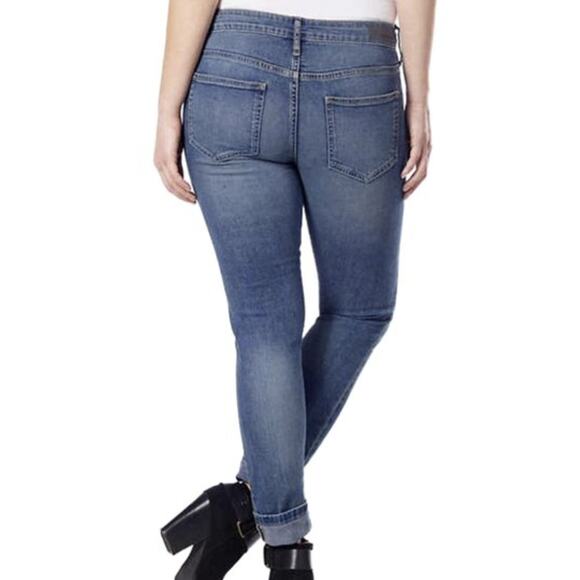 CALVIN KLEIN SLIM BOYFRIEND CUFFED WOMEN'S JEANS - SIZE 6 - Picture 6 of 11
